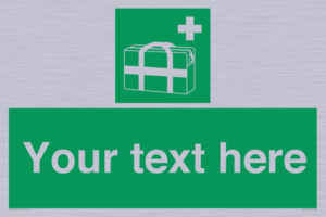 Custom sign safe condition Medical grab bag